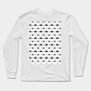 Cute Geometric Crown Pattern Long Sleeve T-Shirt